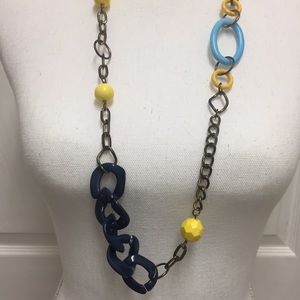Blue and Yellow Necklace
